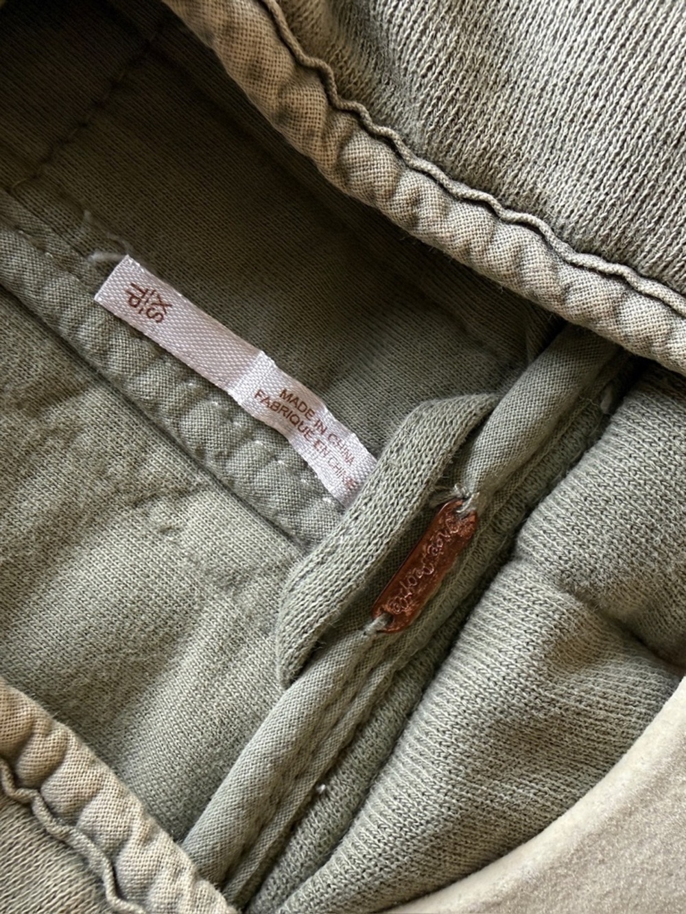 Free People Quilted Olive Green Bomber Jacket - Picture 3 of 3